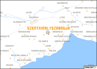 map of Szentkirályszabadja