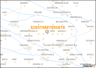 map of Szentmártonkáta