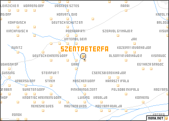 map of Szentpéterfa