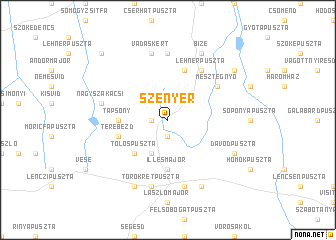 map of Szenyér