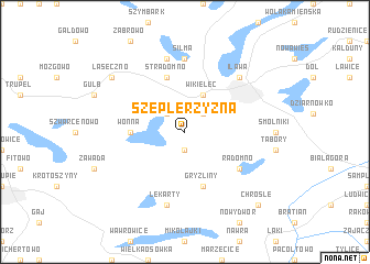 map of Szeplerzyzna