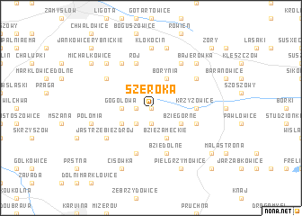 map of Szeroka