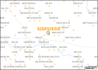 map of Szerszenie