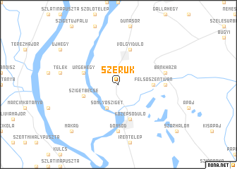 map of Szérük