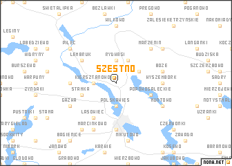 map of Szestno