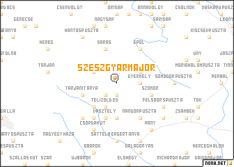 map of Szeszgyármajor