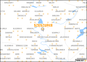 map of Szeszupka