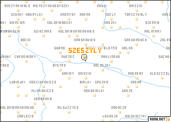 map of Szeszyły