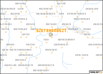 map of Szeteharaszt