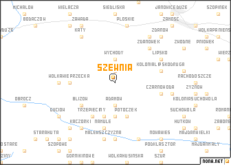 map of Szewnia