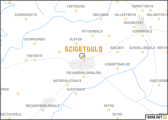 map of Szigetdůlő