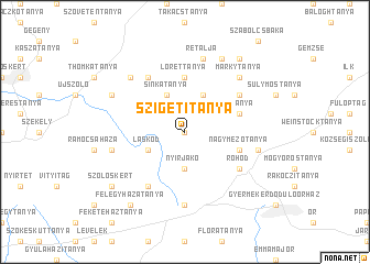 map of Szigetitanya