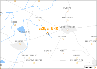 map of Szigetorr