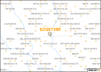 map of Szigetvár