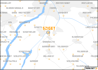 map of Sziget