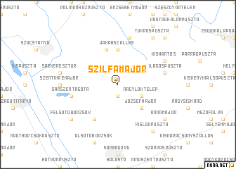 map of Szilfamajor