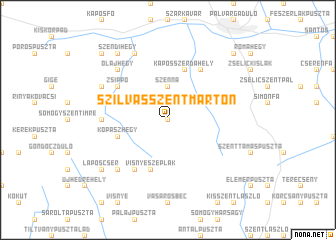 map of Szilvásszentmárton