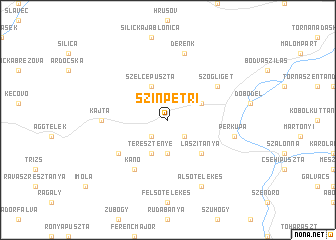 map of Szinpetri