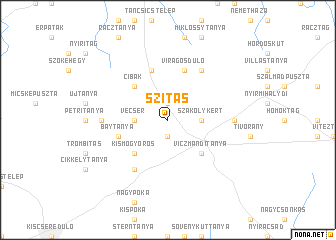 map of Szitás