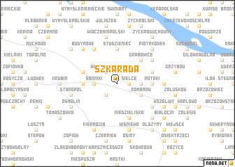 map of Szkarada