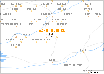 map of Szkaradówko