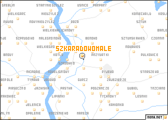 map of Szkaradowo Małe