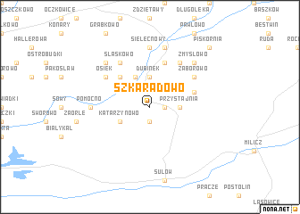 map of Szkaradowo