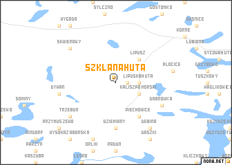 map of Szklana Huta