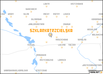 map of Szklarka Trzcielska