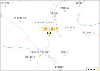 map of Szklary