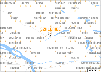 map of Szkleniec