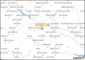 map of Szkocja