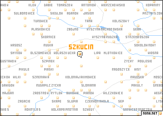 map of Szkucin