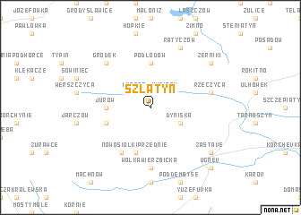 map of Szlatyn