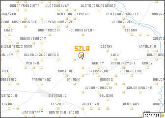 map of Szla