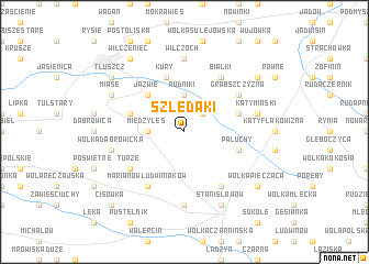 map of Szlędaki