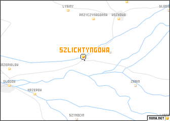 map of Szlichtyngowa