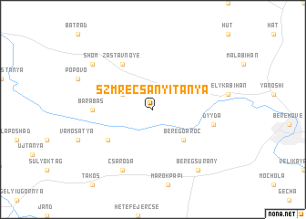 map of Szmrecsányitanya