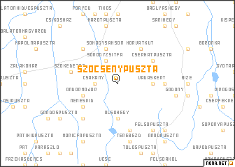 map of Szőcsénypuszta