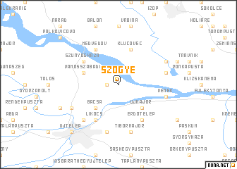 map of Szőgye