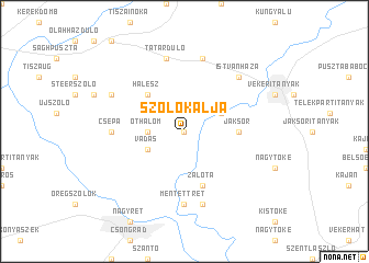 map of Szőlőkalja