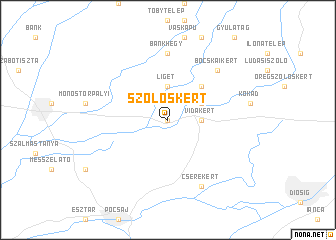 map of Szőlőskert