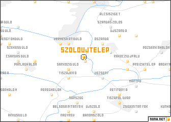 map of Szőlőújtelep