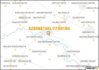 map of Szombathelyitanyák