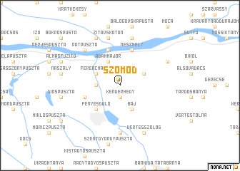 map of Szomód