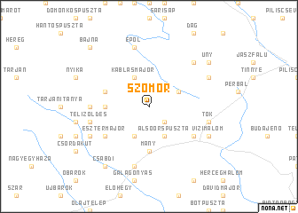 map of Szomor