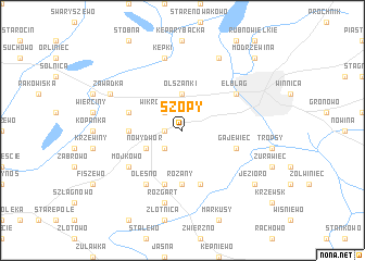 map of Szopy