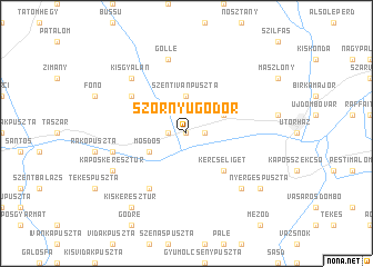 map of Szörnyůgödör
