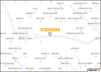 map of Szorosad