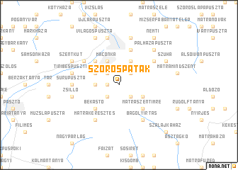 map of Szorospatak